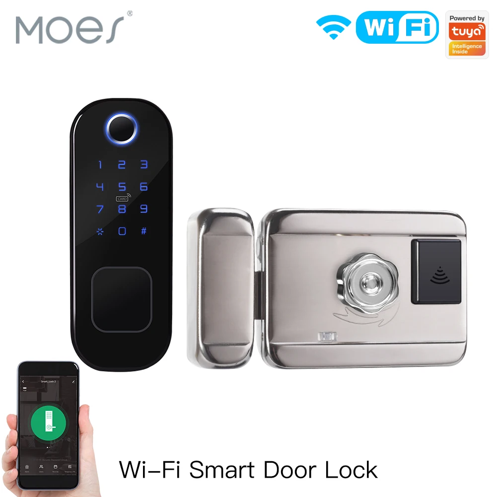 Home Security Installation - MOES WiFi Tuya Smart Lock Deur