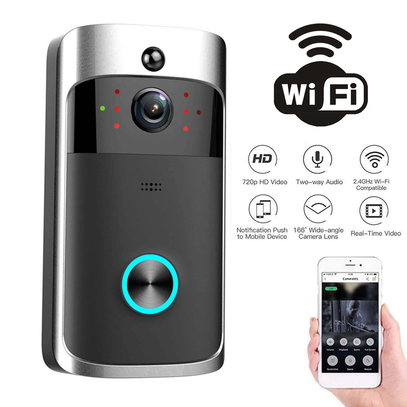 Home Security Doorbell Camera - 2026 NIEUWE V5 Video Deurbel Wifi