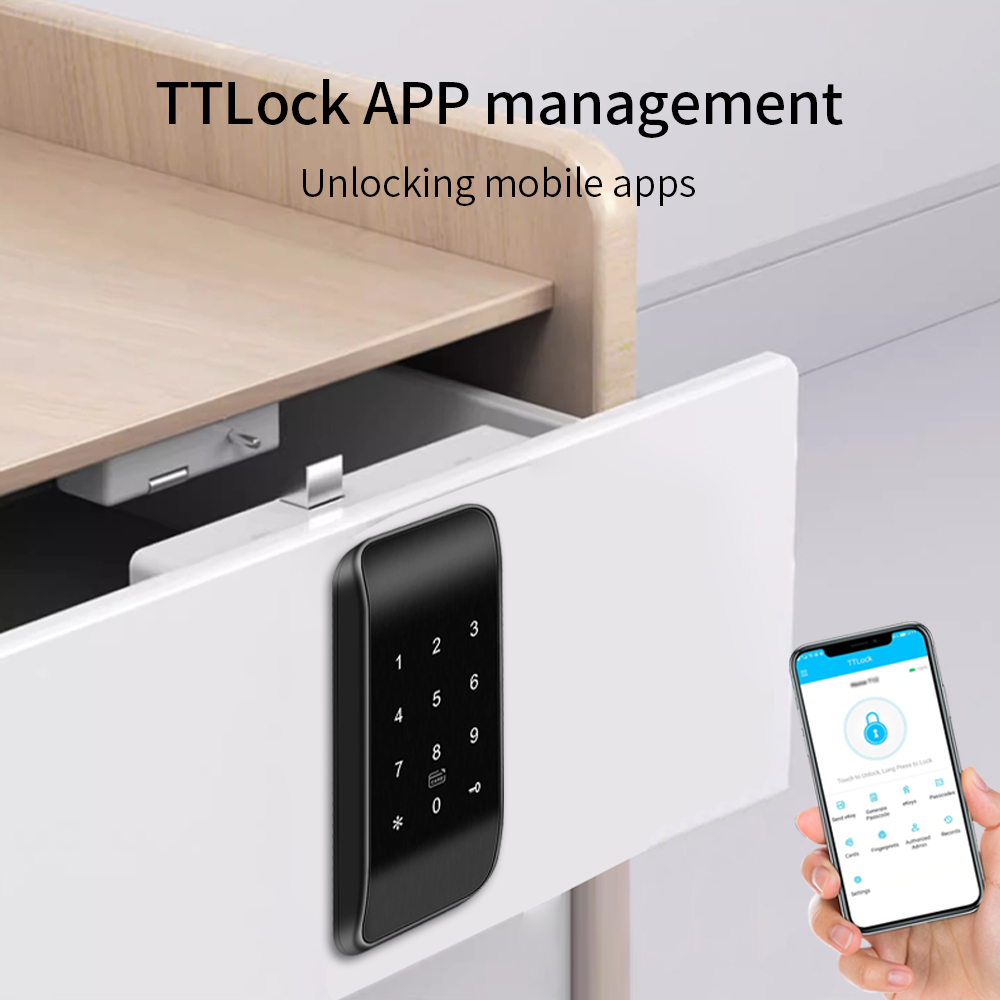 Door Lock Smart Keypad - TTLOCK APP Smart Cabinet Lock 13,56Mhz