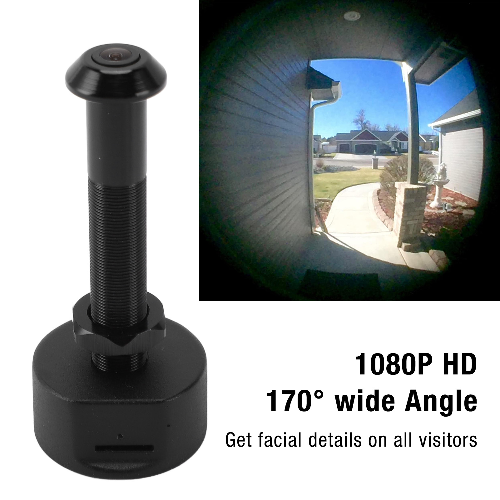Home Security Doorbell Camera - 1080P Smart Door Kijkgaatje Camera Bewegingsdetectie