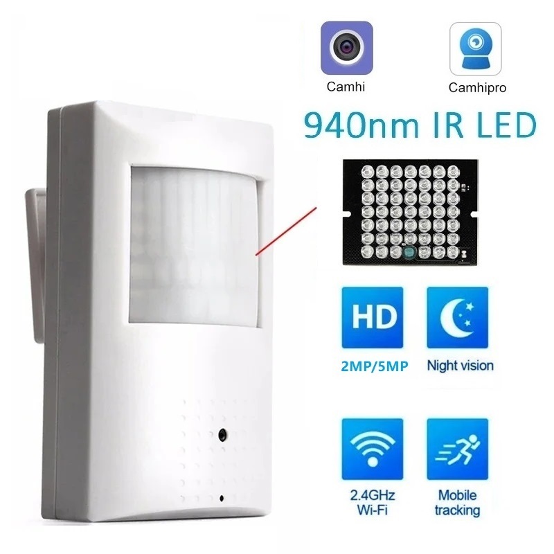 Home Security Hidden Cameras - Camhi Mini WiFi Camera PIR Vorm