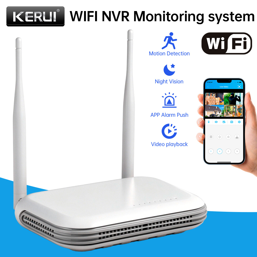 Home Security Installation - KERUI Mini Netwerk WIFI 8CH NVR