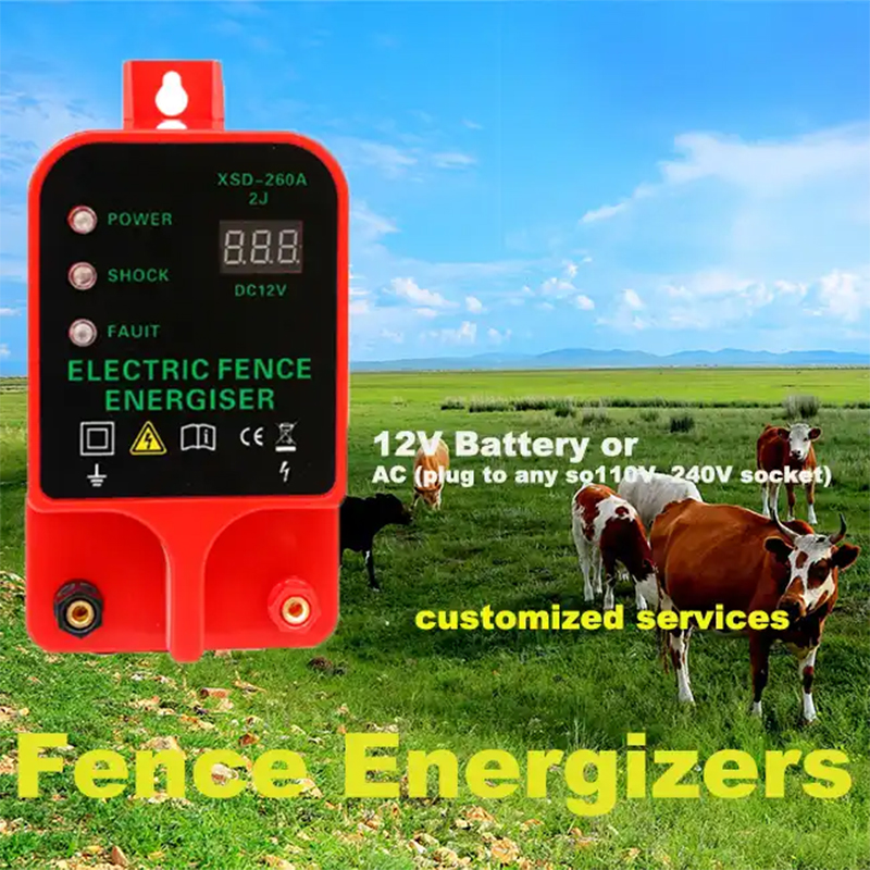 Home Security Electric Fence - 10 km elektrische afrastering Energizer LCD-scherm
