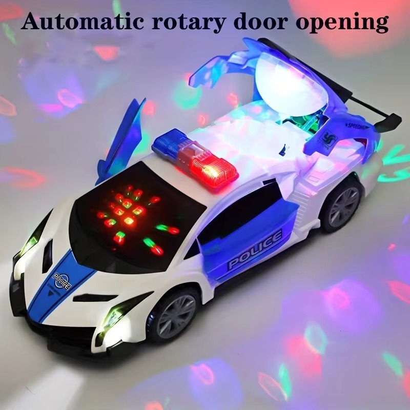 Home Security Police - 360 ° Roterend politieauto-speelgoed met geluid