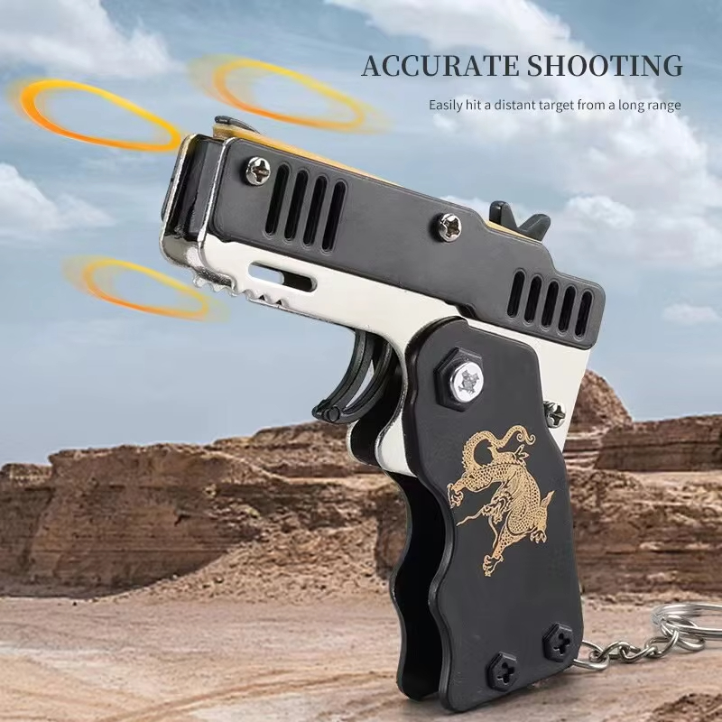 Mini rubberbandpistool sleutel - Home Security Gun recensie en prijs