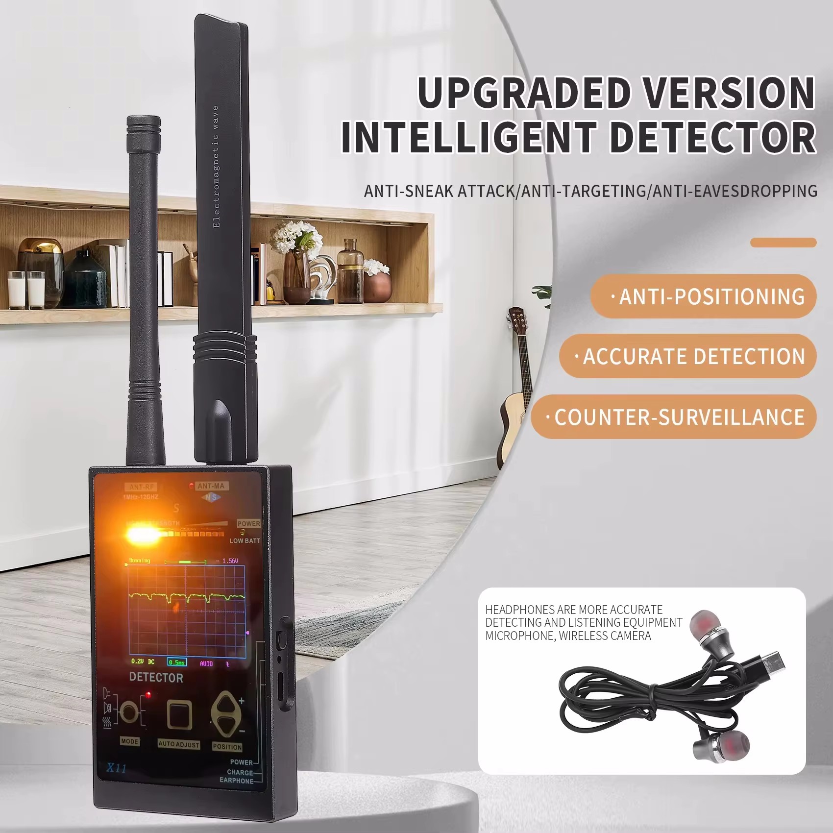 RF-signaaldetector Lokaliseren - Home Security Hidden Cameras recensie en prijs