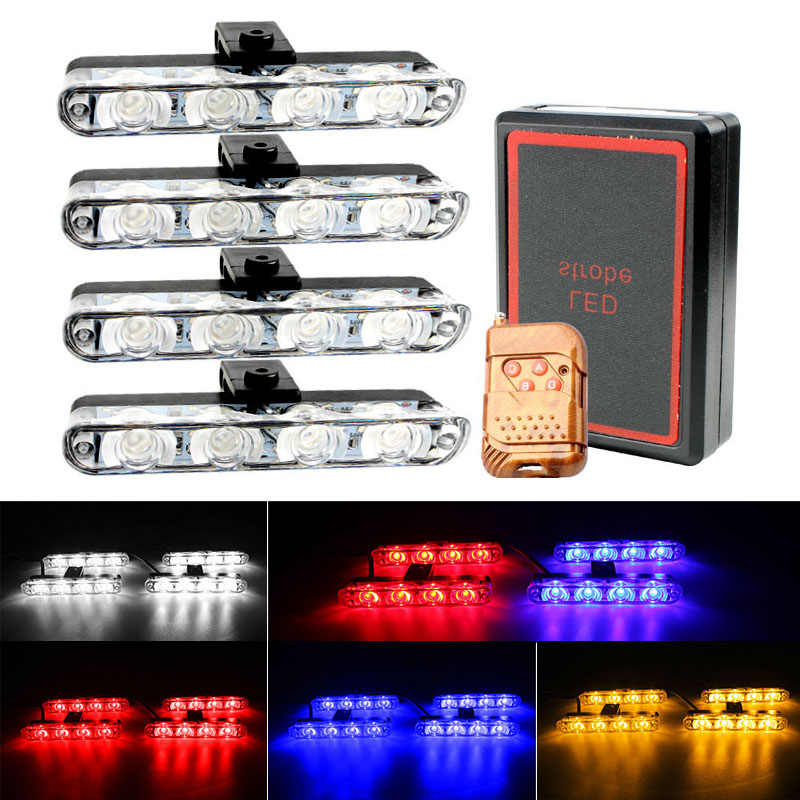 4 in 1 rood blauw noodstrobosc - Home Security Police recensie en prijs