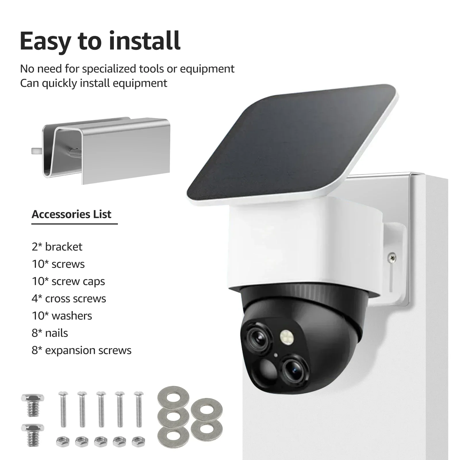 2 Stuks Wall Mount Gutter Brac - Home Security Eufy recensie en prijs