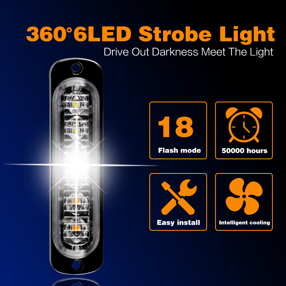 1X6 Led Auto Strobe Waarschuwi - Home Security Police recensie en prijs