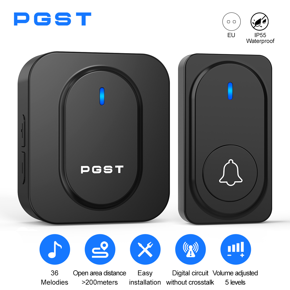PGST draadloze deurbel 36 klok - Home Security Installation recensie en prijs