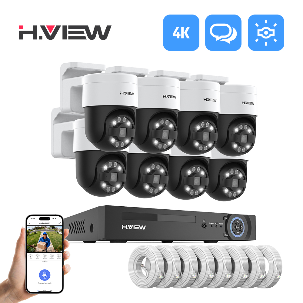 H.view 8Ch 4K 5MP 8MP Cctv Bev - Home Security Installation recensie en prijs