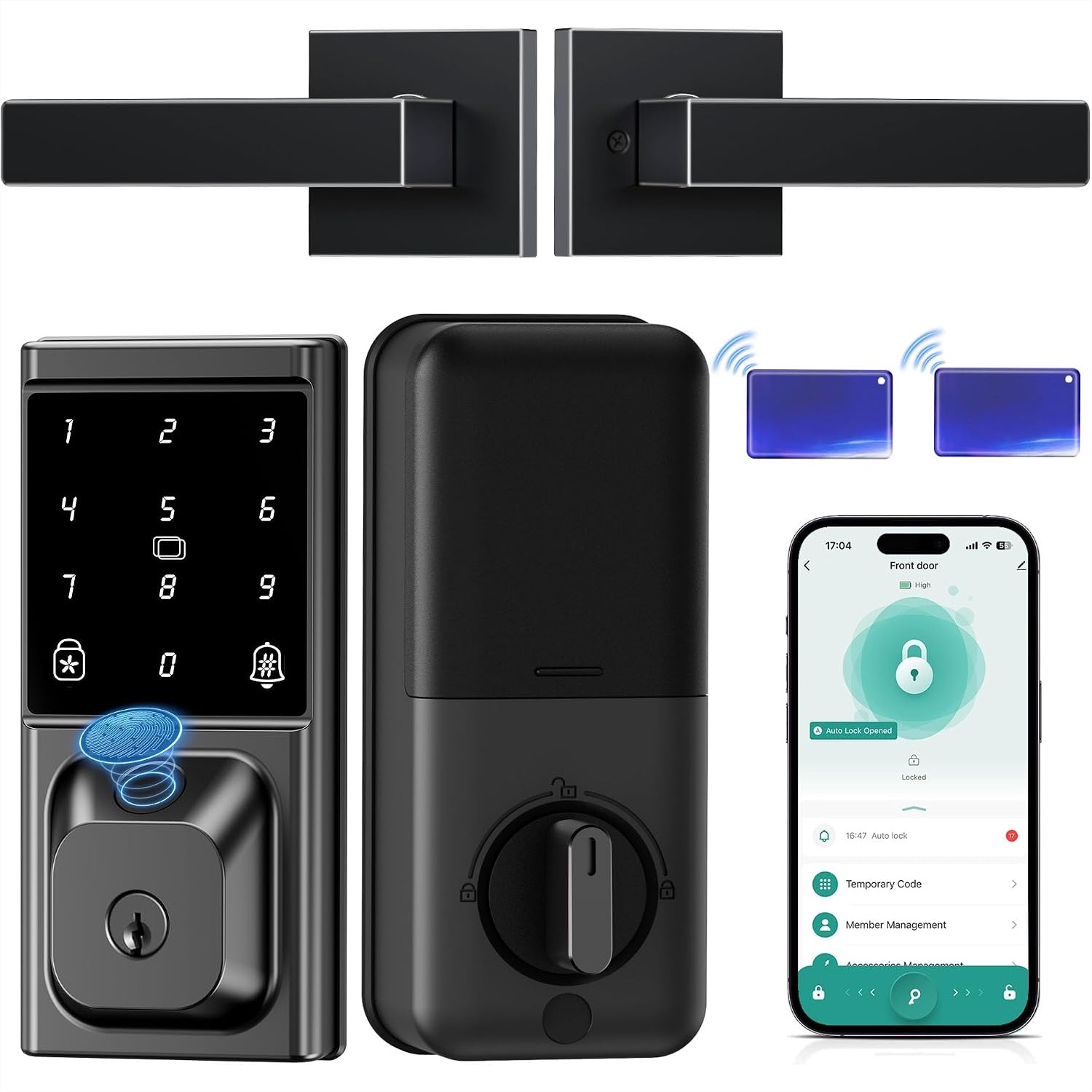 Slimme nachtslot met 2 hendels - Door Lock Smart Keypad recensie en prijs