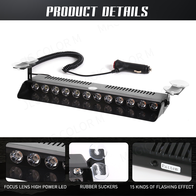 12 LED Auto Stroboscoop Flash  - Home Security Police recensie en prijs