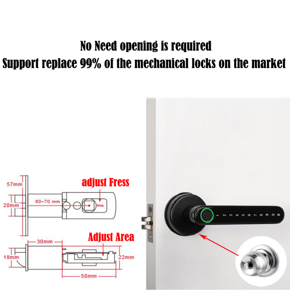 TTLock Smart Bluetooth-vingera - Door Lock Smart Keypad recensie en prijs
