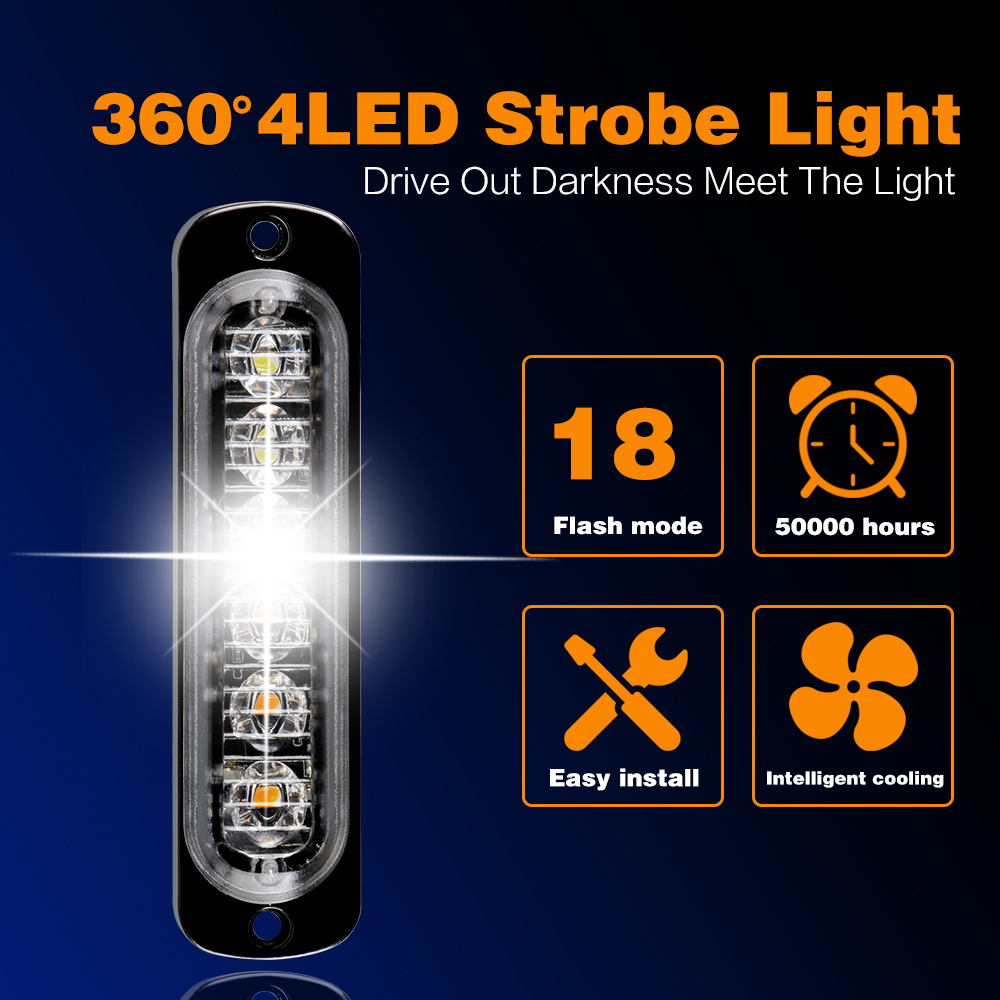 4LED Auto Strobe Waarschuwings - Home Security Police recensie en prijs