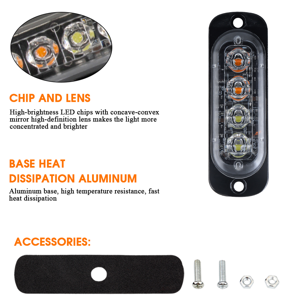 4LED Auto Strobe Waarschuwings - Home Security Police recensie en prijs
