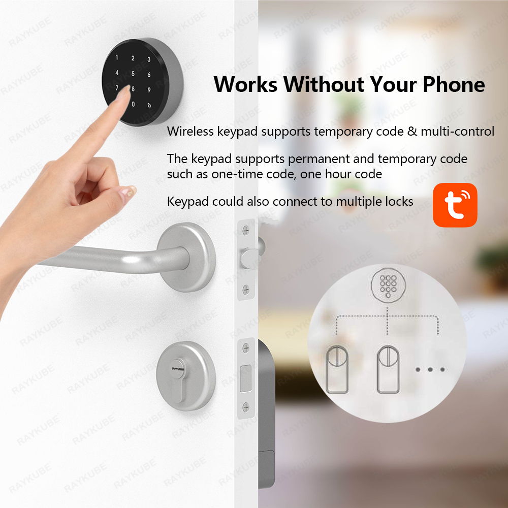 RAYKUBE A1 Pro Tuya BEL Smart  - Door Lock Smart Keypad recensie en prijs