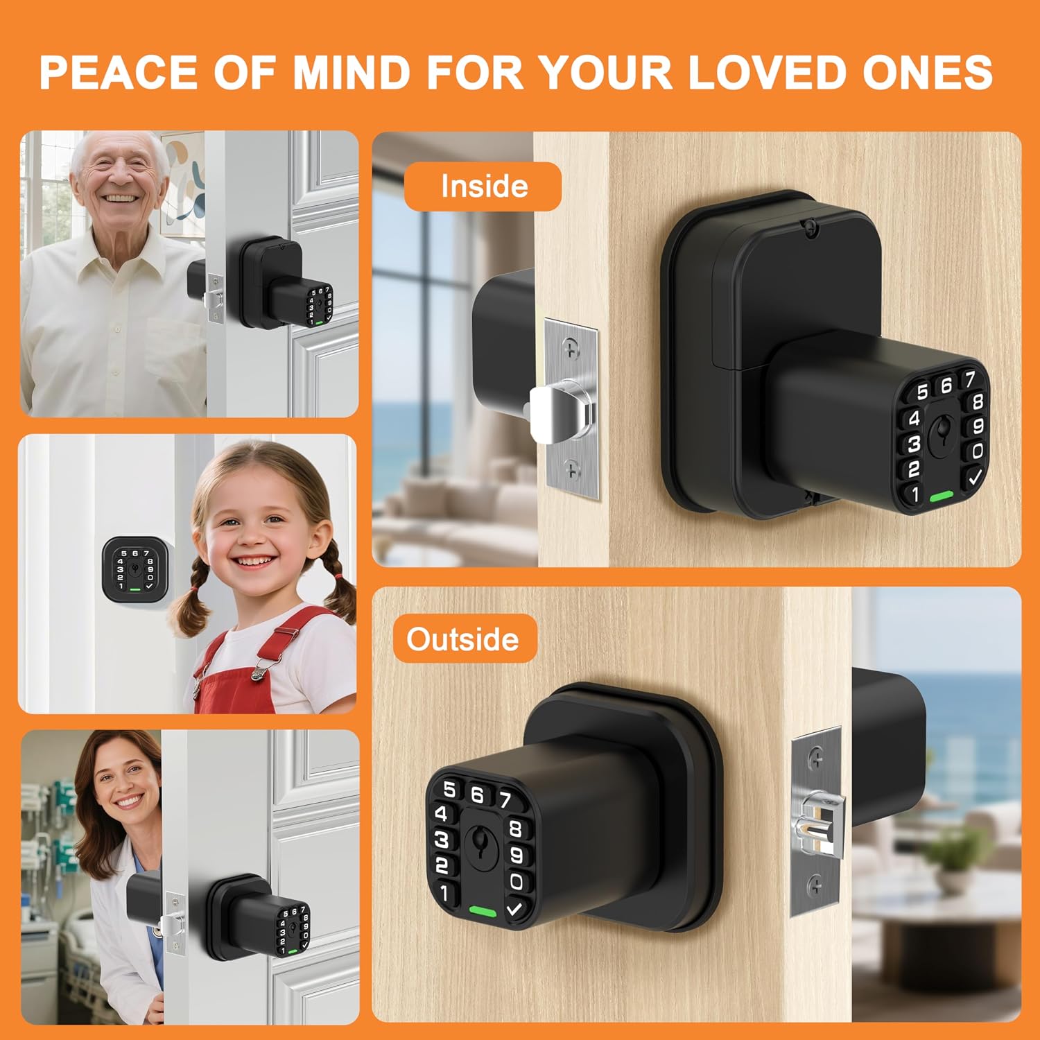 Dubbelzijdig toetsenborddeursl - Door Lock Smart Keypad recensie en prijs