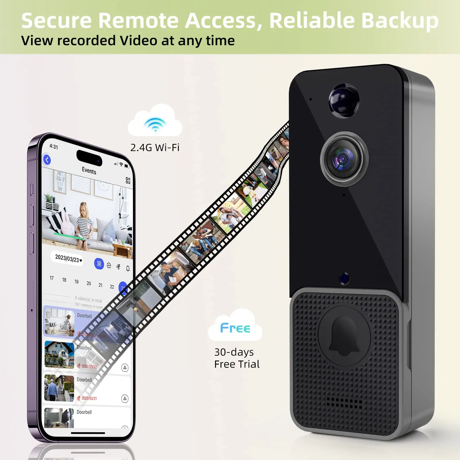 Draadloze WiFi Video Deurbel C - Home Security Doorbell Camera recensie en prijs