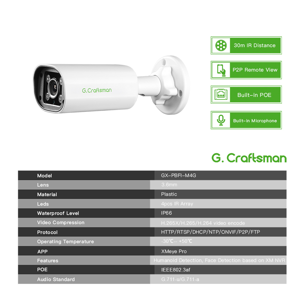 C GC PB 4MP POE IP-camera, ing - Home Security Installation recensie en prijs