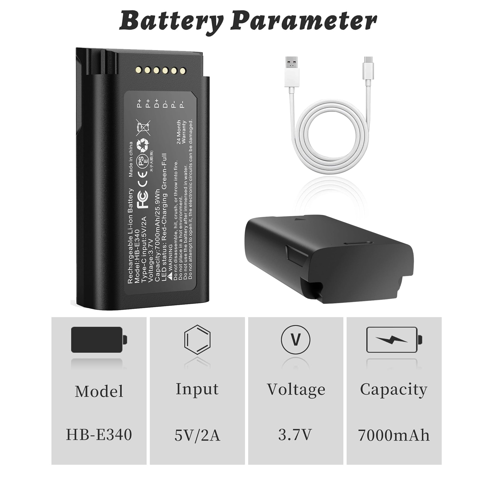 7000mAh oplaadbare lithiumbatt - Home Security Eufy recensie en prijs